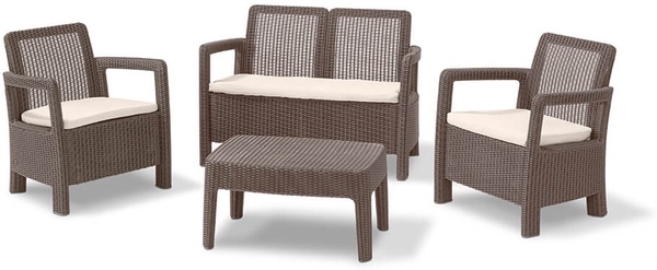 Conjunto jardin Keter Tarifa Lounge Marron